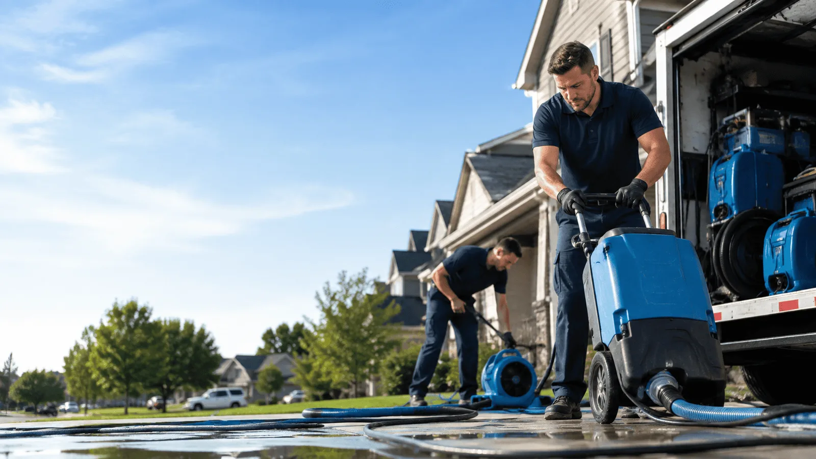 Dehumidification being performed in Chest Springs, PA